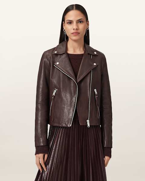 New Women's Genuine Lambskin Soft Leather Motorcycle Slim Fit