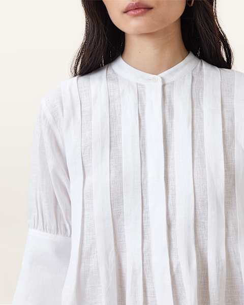 Image for Inara Pleated Linen Shirt
