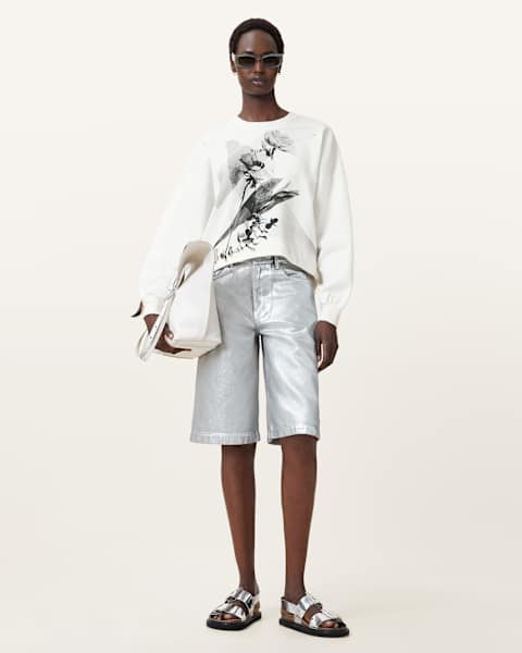 Image for Lyss Lila Graphic Cotton Sweatshirt