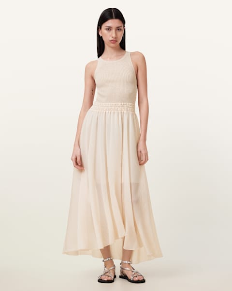 Image for Zenia Sleeveless Asymmetric Midi Dress