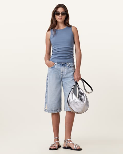 Image for Katarina Boat Neck Slim Fit Tank Top
