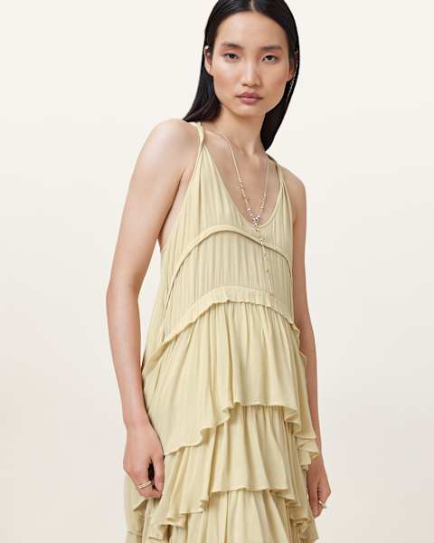 Image for Cavarly Tiered Ruffle Maxi Dress
