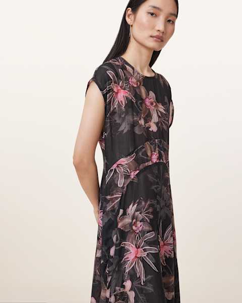 Image for Arwen Floral Print Maxi Dress