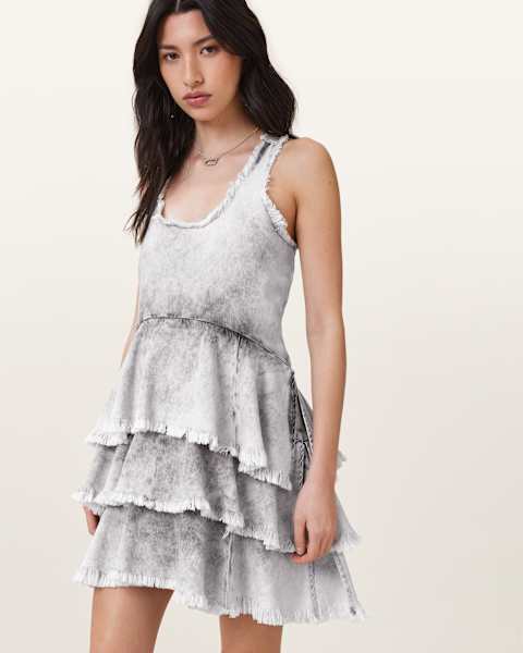 Image for Cavarly Ruffled Mini Dress