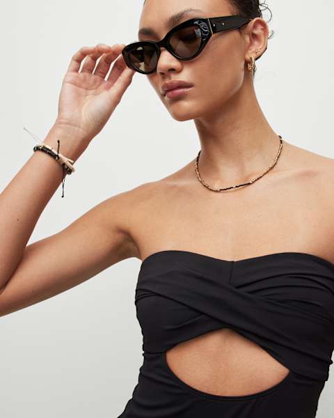 Image for Tatum Cut-Out Strapless Swimsuit