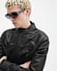 Jade Tab Collar Leather Jacket