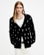 Zap V-Neck Lightning Motif Cardigan