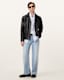 Watts Cropped Leather Blazer