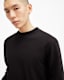 Nero Mock Neck Relaxed Fit T-Shirt