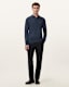 Mode Merino Long Sleeve Ramskull Polo Shirt