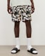 Tiger Tie Dye Print Swim Shorts