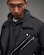 Miller Wadded Zip Up Biker Jacket