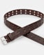 Harrison Covered Studded Leather Belt