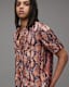 Rattle Snake Print Short Sleeve Shirt