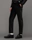 Lyra Satin Trim Velvet Slim Fit Trousers