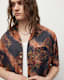Zipo Camp Collar Tie Dye Relaxed Shirt