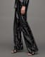 Charli Sequin Wide Leg Trousers