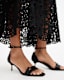 Gloria Screw Heeled Leather Sandals
