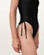 Court Strapless Black Swimsuit