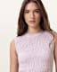 Ode Smocked Sleeveless Tank Top