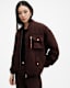 Rue Linen Blend Denim Bomber Jacket