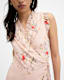 Ari Kora Floral Print Ruffle Mini Dress