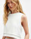 Ewelina Crochet Trim Cropped Tank Top