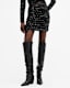 Eris Metallic Leopard Print Mini Skirt