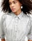 Osa Metallic Coated Denim Midi Dress