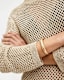 Fern Engraved Logo Hinged Bangle Bracelet