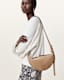 Half Moon Suede Crossbody Bag
