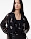 Avala Printed Draped Top
