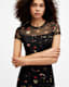 Hanna Short Sleeve Mesh Kora Midi Dress