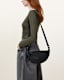 Half Moon Leather Crossbody Bag
