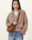Half Moon Leather Crossbody Bag