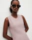 Gia Asymmetrical Ribbed Midi Dress