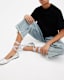 Alia Metallic Leather Ribbon Ballet Pumps