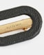 Verona Gold Tone Leather Hair Clip