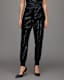 Soraya High-Rise Relaxed Sequin Trousers