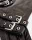 Roxy Leather Double Buckle Gloves