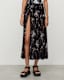 Cari Mia Sarong Front Split Floral Maxi Skirt
