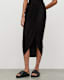 Aurelia Draped Asymmetric Hem Skirt