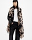 Oppose Leopard Print Oblong Logo Scarf
