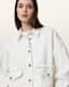 Hettie Frayed Oversized Cotton Shacket