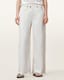 Aki Crossover Wide Leg Denim Jeans