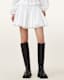 Tulip White Cotton Mini Skirt