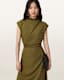 Rayanna Pleated Satin Dress