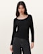 Rina Long Sleeve Scoop Neck T-Shirt