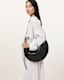 Half Moon Leather Shoulder Bag
