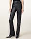 Cora High-Rise Leather Flared Leggings